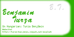 benjamin turza business card