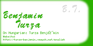 benjamin turza business card